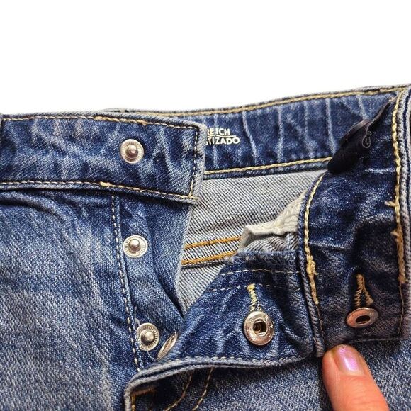 Cat & Jack snap button fly shorts S6, lace trim - Picture 2 of 7